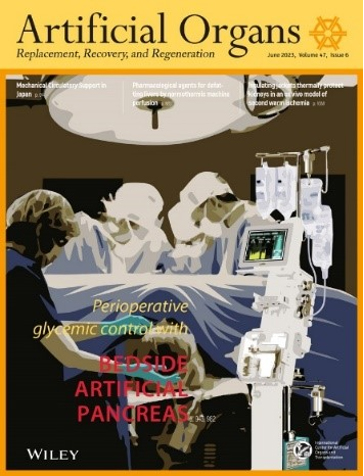 英文国際雑誌：Artificial Organs