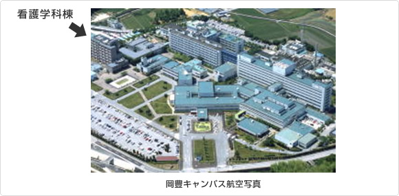 岡豊キャンパス航空写真