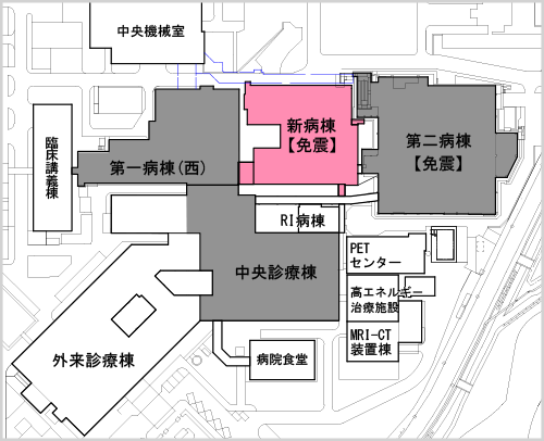 ４）新病棟の新営の計画図