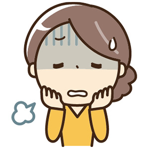 疲れた様子のイラスト