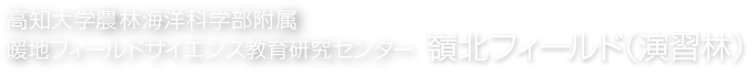 高知大学農林海洋科学部付属 暖地フィールドサイエンス教育研究センター 嶺北フィールド（演習林）