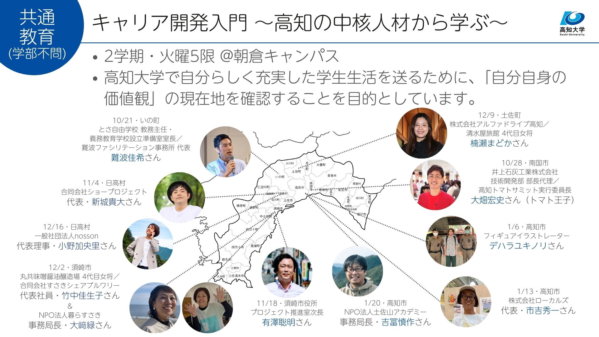 キャリア開発入門～高知の中核人材から学ぶ～