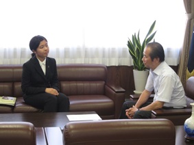 学長と「トビタテ！留学Japan」日本代表プログラム採択者との懇談会