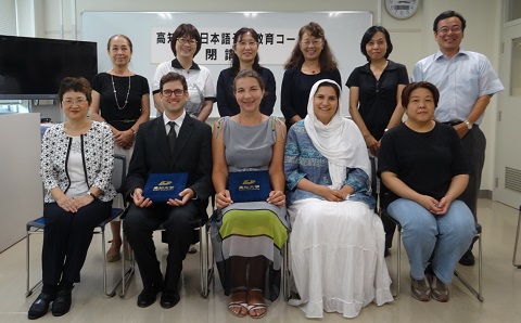 平成27年度第1学期日本語予備教育コース閉講式