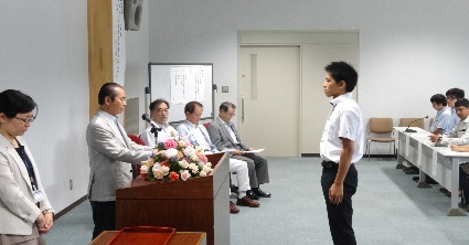 平成27年度高知大学国際交流基金助成事業決定通知書交付式を挙行