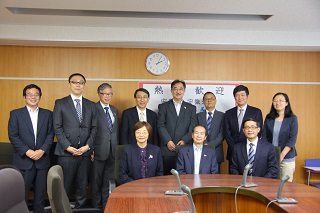 安徽大学訪問団による学長表敬訪問