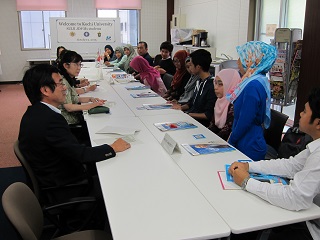 SUIJI-JDP-Ms学生の国際連携推進センター長表敬訪問