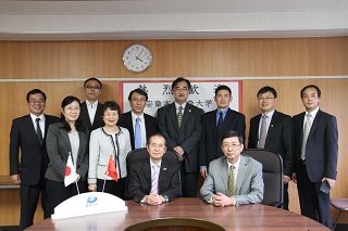 安徽大学学長等による学長表敬訪問