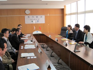 佳木斯大学学長等による学長表敬訪問 佳木斯大学学長等による学長表敬訪問