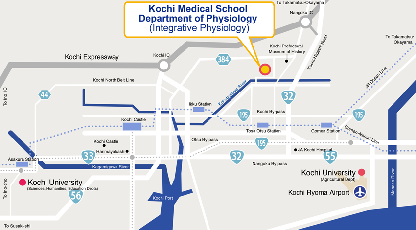 高知大学医学部案内図