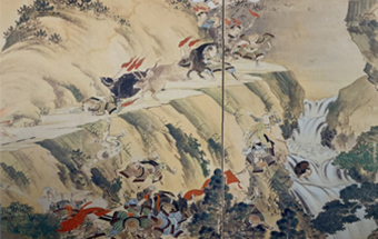 源平倶利伽羅合戦図屏風