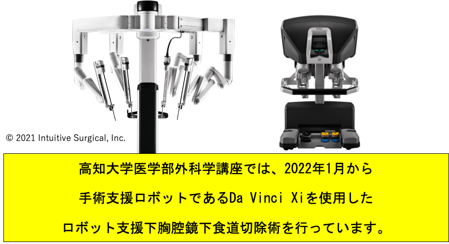 ロボット支援下胸腔鏡下食道切除術について