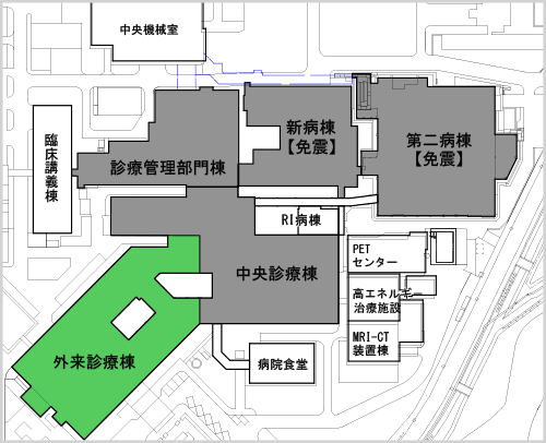 ６）外来診療棟全面改修の計画図