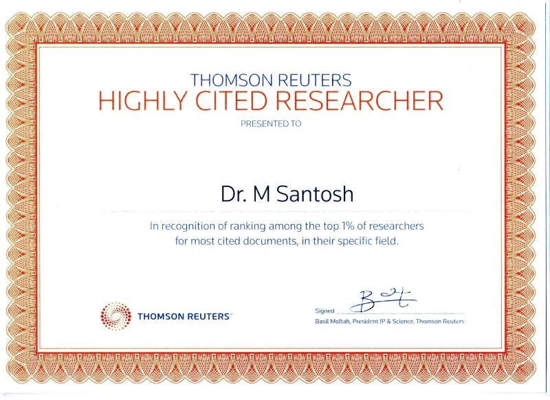 サントッシュ先生Certificate