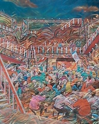 上島さんの作品「有象無象の祝祭」