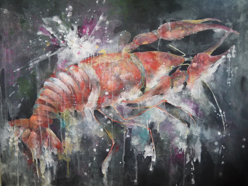 大場真美さんの作品「もがいて生まれるもの」