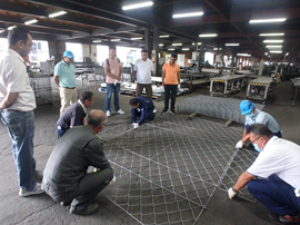 金網製造工場（帯広）視察