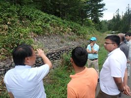 かごマット施工（帯広）視察