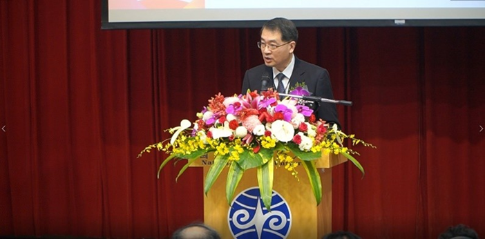 武国立曁南国際大学長（日台連盟会長）による挨拶