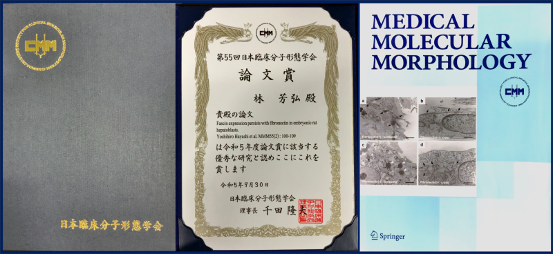 日本臨床分子形態表彰状