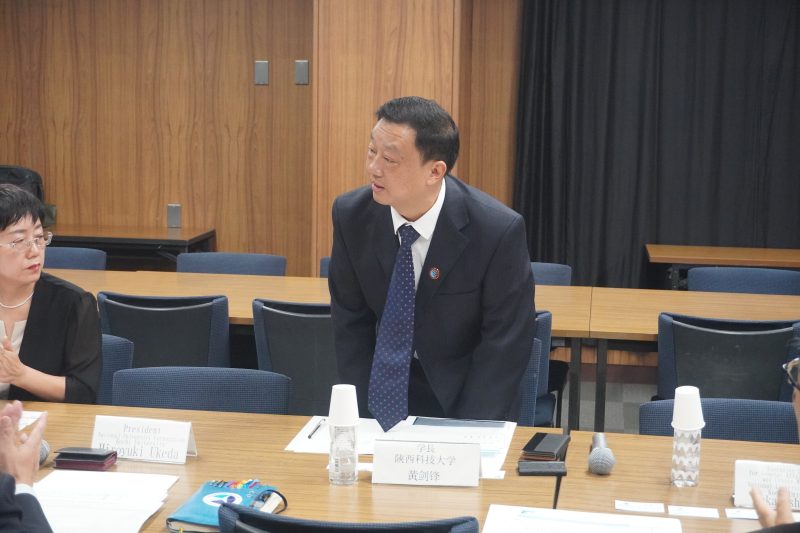 01_黄剑锋・陜西科技大学長による挨拶