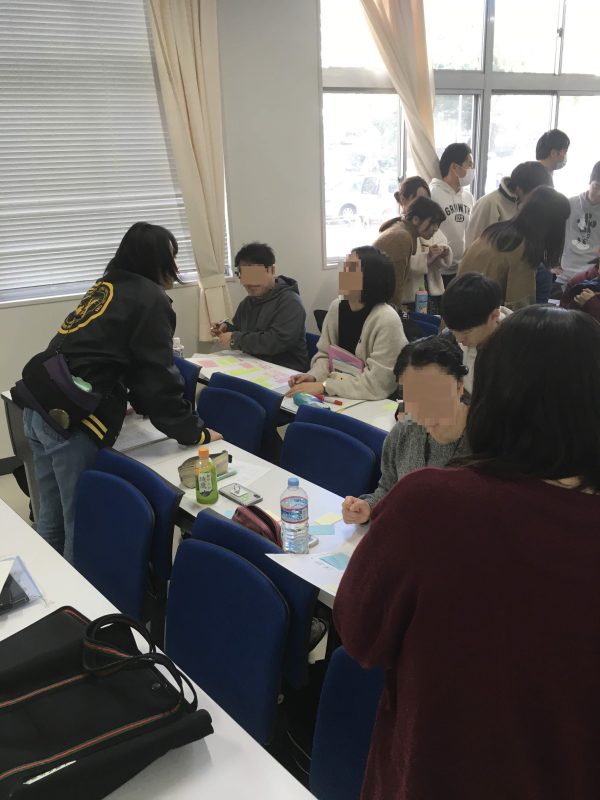 グループワーク（教育実習での学びの交換）